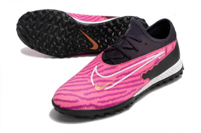 Nike React Phantom GX Pro TF Low-Tops Soccer Shoes - Pink/White/Black