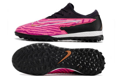 Nike React Phantom GX Pro TF Low-Tops Soccer Shoes - Pink/White/Black