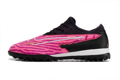 Nike React Phantom GX Pro TF Low-Tops Soccer Shoes - Pink/White/Black