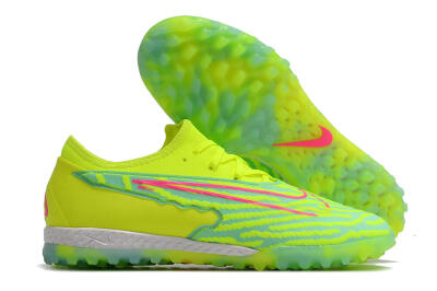 Nike React Phantom GX Pro TF Low-Tops Soccer Shoes - Green/Pink