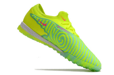 Nike React Phantom GX Pro TF Low-Tops Soccer Shoes - Green/Pink