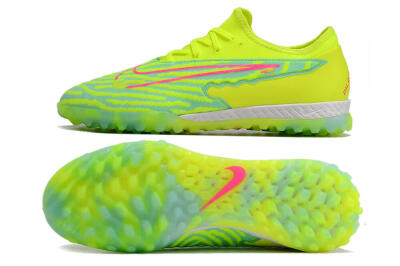 Nike React Phantom GX Pro TF Low-Tops Soccer Shoes - Green/Pink