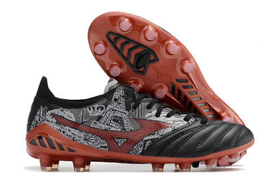 Mizuno Morelia Neo 3 Japan FG Low-Tops Soccer Cleats - Black/White/Red