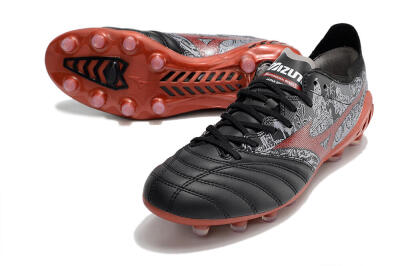 Mizuno Morelia Neo 3 Japan FG Low-Tops Soccer Cleats - Black/White/Red