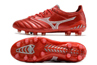 Mizuno Morelia Neo 3 Japan FG Low-Tops Soccer Cleats - Red/White