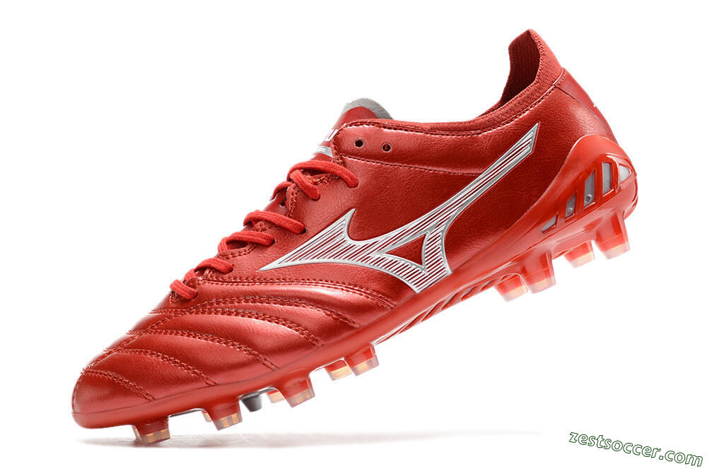 Mizuno Morelia Neo 3 Japan FG Low-Tops Soccer Cleats - Red/White 5