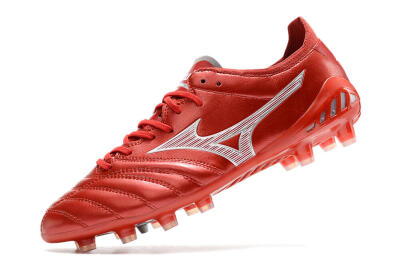 Mizuno Morelia Neo 3 Japan FG Low-Tops Soccer Cleats - Red/White