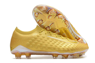 Nike Phantom Ultra Venom FG Low-Tops Soccer Cleats - Gold/White