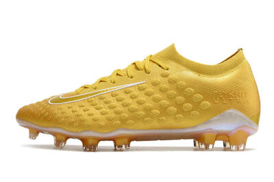 Nike Phantom Ultra Venom FG Low-Tops Soccer Cleats - Gold/White
