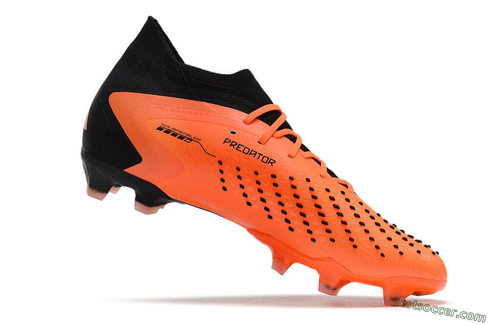 Adidas Predator Accuracy.1 FG High-Tops Soccer Cleats - Orange/Black 4