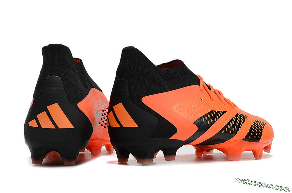 Adidas Predator Accuracy.1 FG High-Tops Soccer Cleats - Orange/Black 5