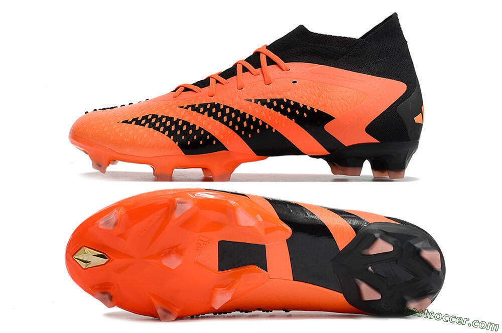 Adidas Predator Accuracy.1 FG High-Tops Soccer Cleats - Orange/Black 1