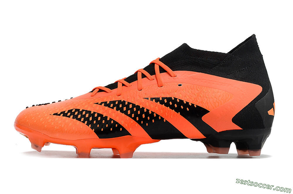 Adidas Predator Accuracy.1 FG High-Tops Soccer Cleats - Orange/Black 2