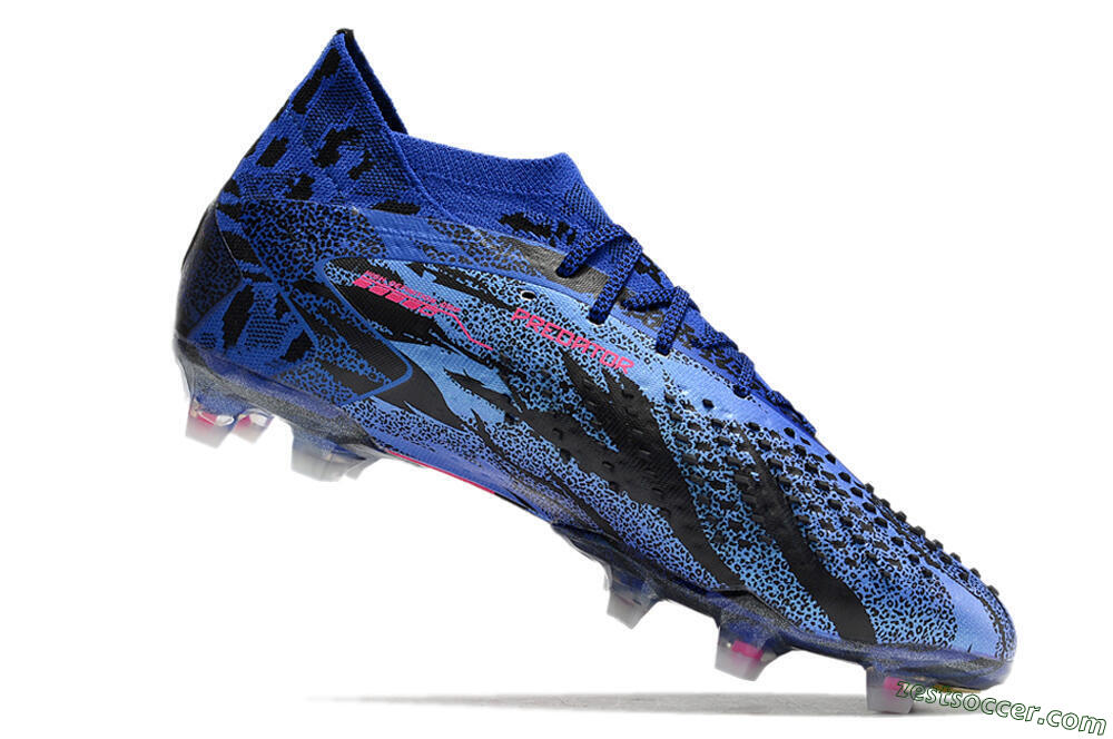 Adidas Predator Accuracy.1 Paul Pogba FG Low-Tops Soccer Cleats - Blue/Pink 4