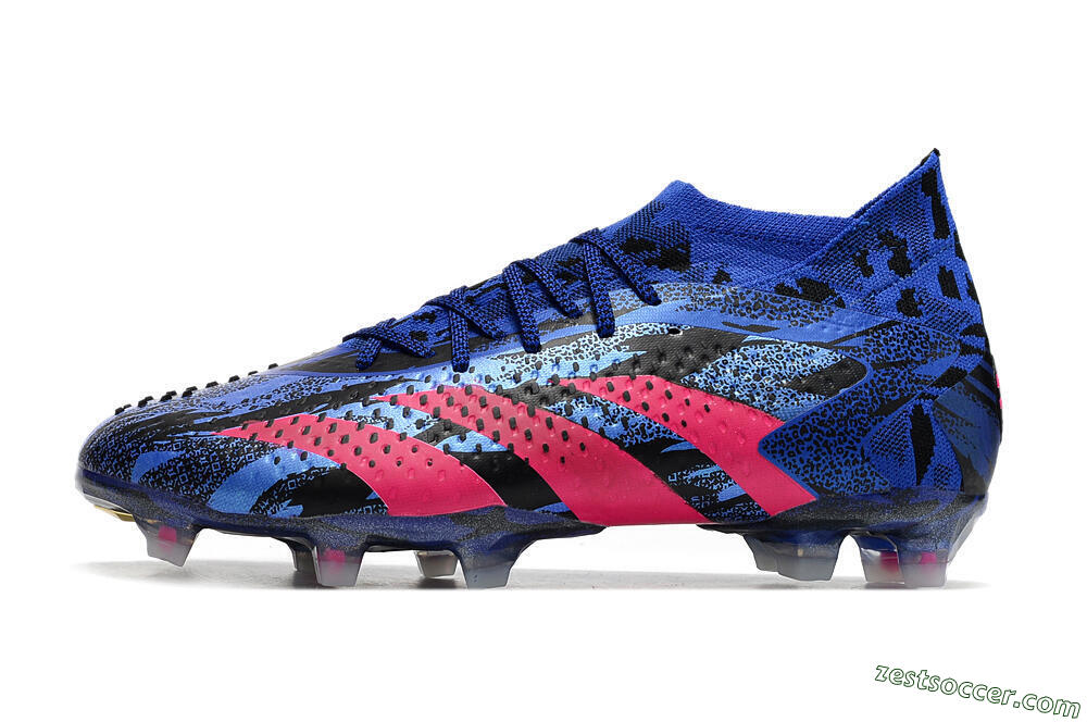 Adidas Predator Accuracy.1 Paul Pogba FG Low-Tops Soccer Cleats - Blue/Pink 2