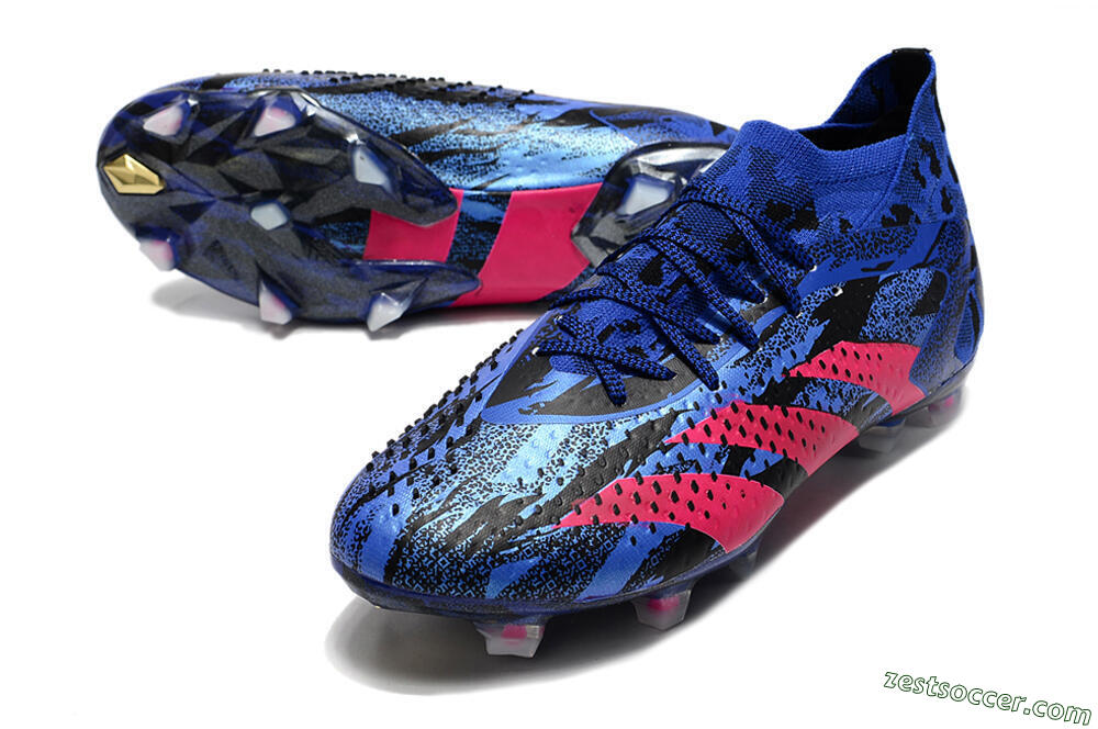 Adidas Predator Accuracy.1 Paul Pogba FG Low-Tops Soccer Cleats - Blue/Pink 3