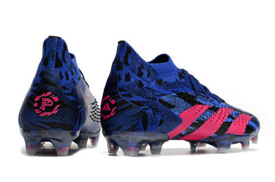 Adidas Predator Accuracy.1 Paul Pogba FG Low-Tops Soccer Cleats - Blue/Pink