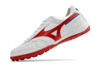 Mizuno Morelia Sala Japn TF Low-Tops Soccer Shoes - White/Red