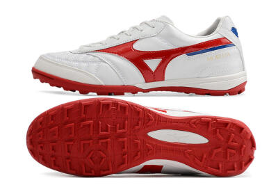 Mizuno Morelia Sala Japn TF Low-Tops Soccer Shoes - White/Red