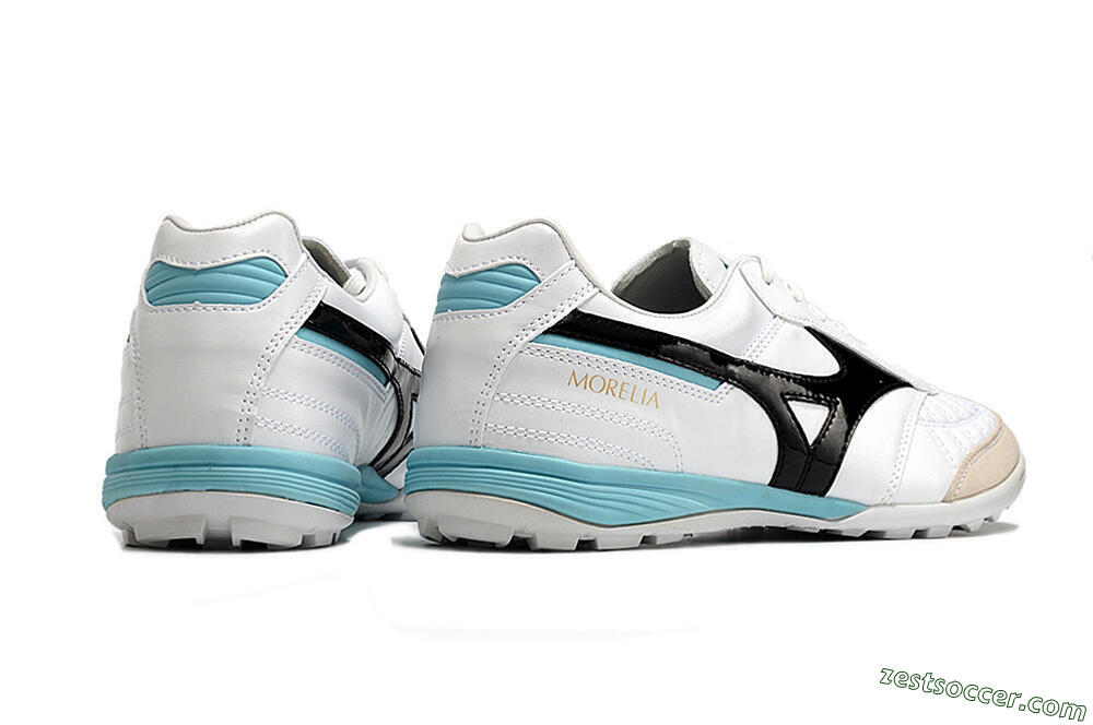 Mizuno Morelia Sala Japn TF Low-Tops Soccer Shoes - White/Black/Blue 5