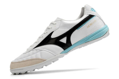 Mizuno Morelia Sala Japn TF Low-Tops Soccer Shoes - White/Black/Blue