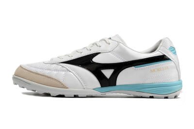 Mizuno Morelia Sala Japn TF Low-Tops Soccer Shoes - White/Black/Blue