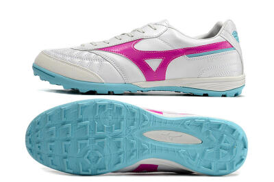 Mizuno Morelia Sala Japn TF Low-Tops Soccer Shoes - White/Red/Blue
