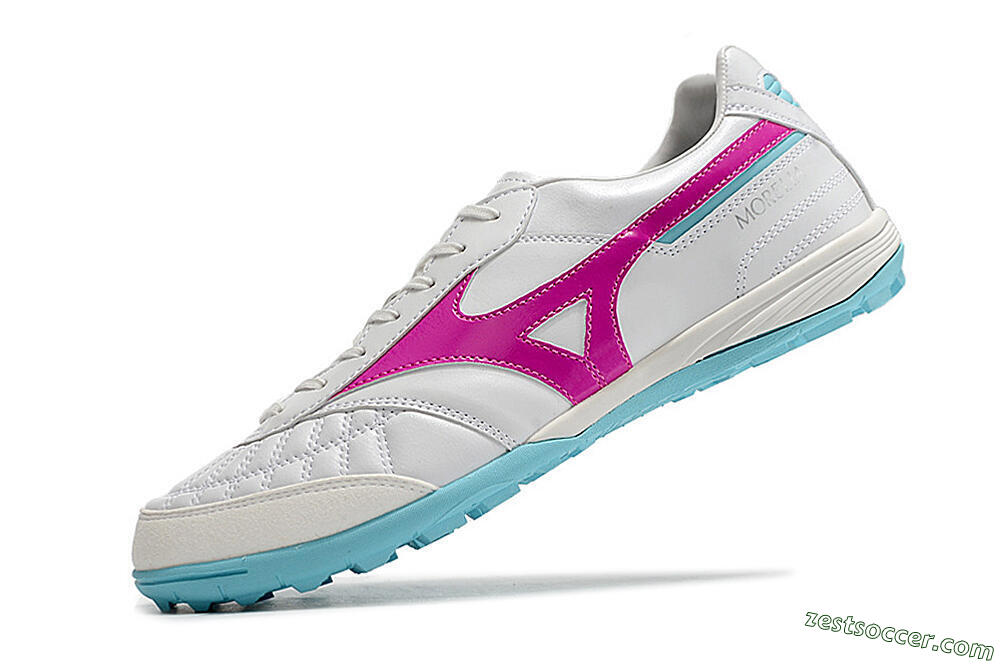 Mizuno Morelia Sala Japn TF Low-Tops Soccer Shoes - White/Red/Blue 5