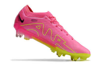 Nike Air Zoom Mercurial Vapor 15 Elite SG Low-Tops Soccer Cleats - Pink/Green/Black