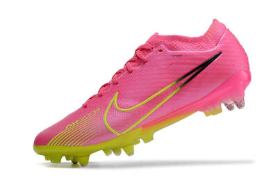 Nike Air Zoom Mercurial Vapor 15 Elite SG Low-Tops Soccer Cleats - Pink/Green/Black