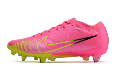 Nike Air Zoom Mercurial Vapor 15 Elite SG Low-Tops Soccer Cleats - Pink/Green/Black