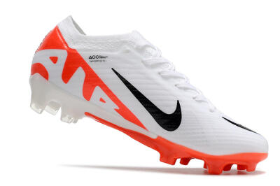 Nike Air Zoom Mercurial Vapor 15 Elite FG Low-Tops Soccer Cleats - White/Black/Red