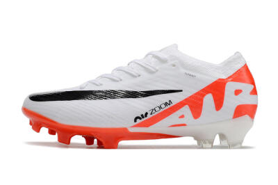 Nike Air Zoom Mercurial Vapor 15 Elite FG Low-Tops Soccer Cleats - White/Black/Red