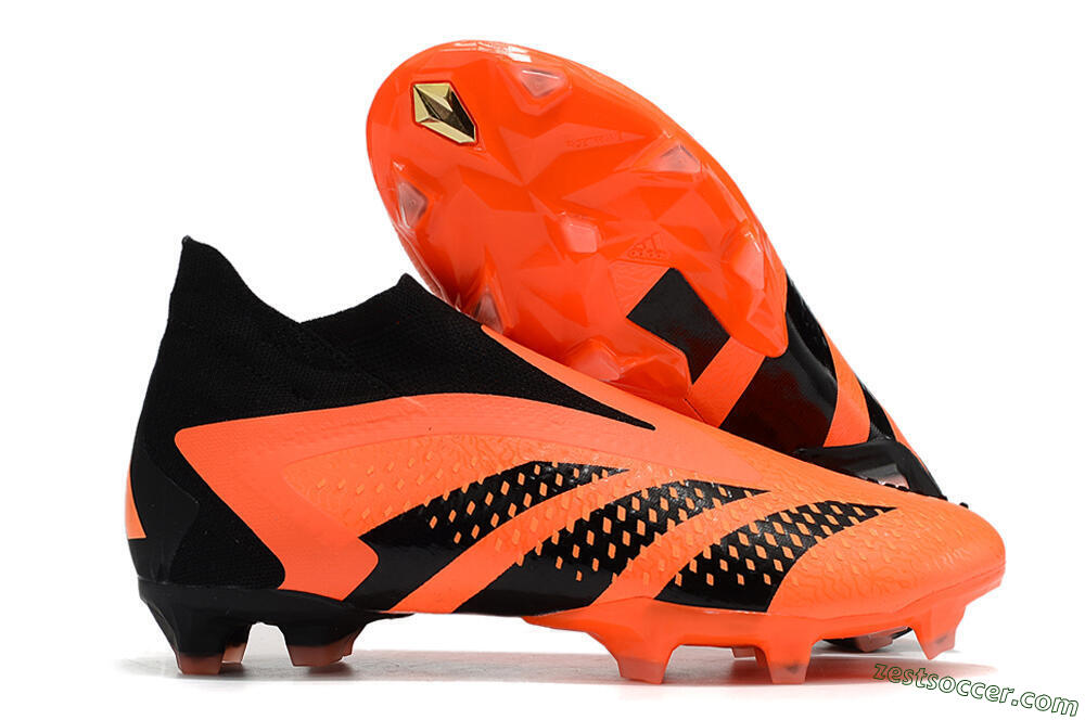 Adidas Predator Accuracy+ FG High-Tops Soccer Cleats - Orange/Black 0