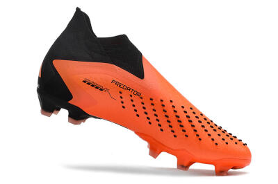 Adidas Predator Accuracy+ FG High-Tops Soccer Cleats - Orange/Black