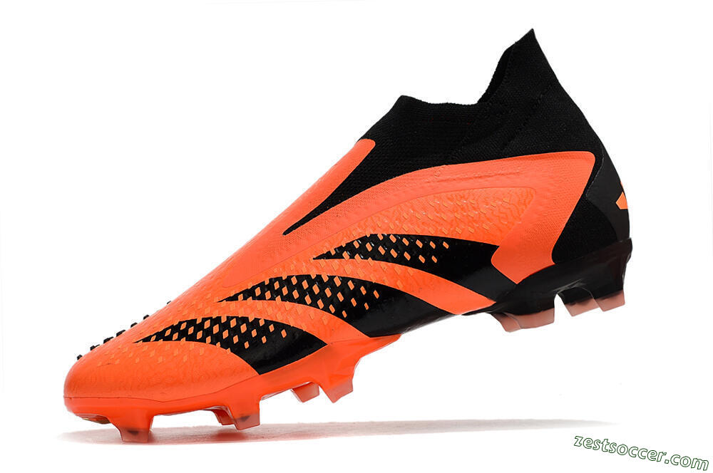Adidas Predator Accuracy+ FG High-Tops Soccer Cleats - Orange/Black 5