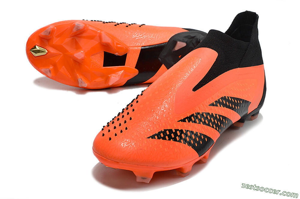 Adidas Predator Accuracy+ FG High-Tops Soccer Cleats - Orange/Black 3