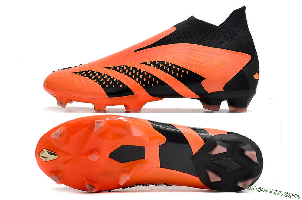 Adidas Predator Accuracy+ FG High-Tops Soccer Cleats - Orange/Black 1