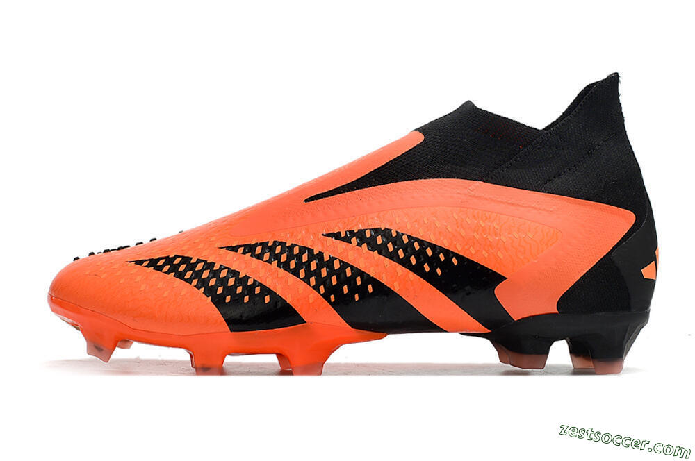 Adidas Predator Accuracy+ FG High-Tops Soccer Cleats - Orange/Black 2