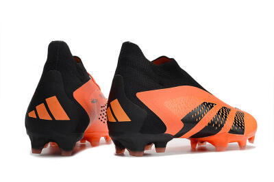 Adidas Predator Accuracy+ FG High-Tops Soccer Cleats - Orange/Black