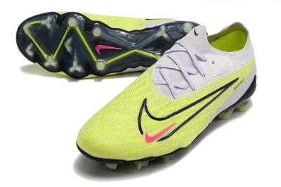 Nike Phantom GX Elite FG Low-Tops Soccer Cleats - White/Green/Black