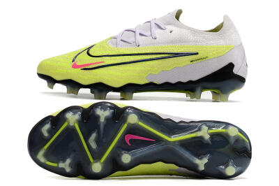 Nike Phantom GX Elite FG Low-Tops Soccer Cleats - White/Green/Black