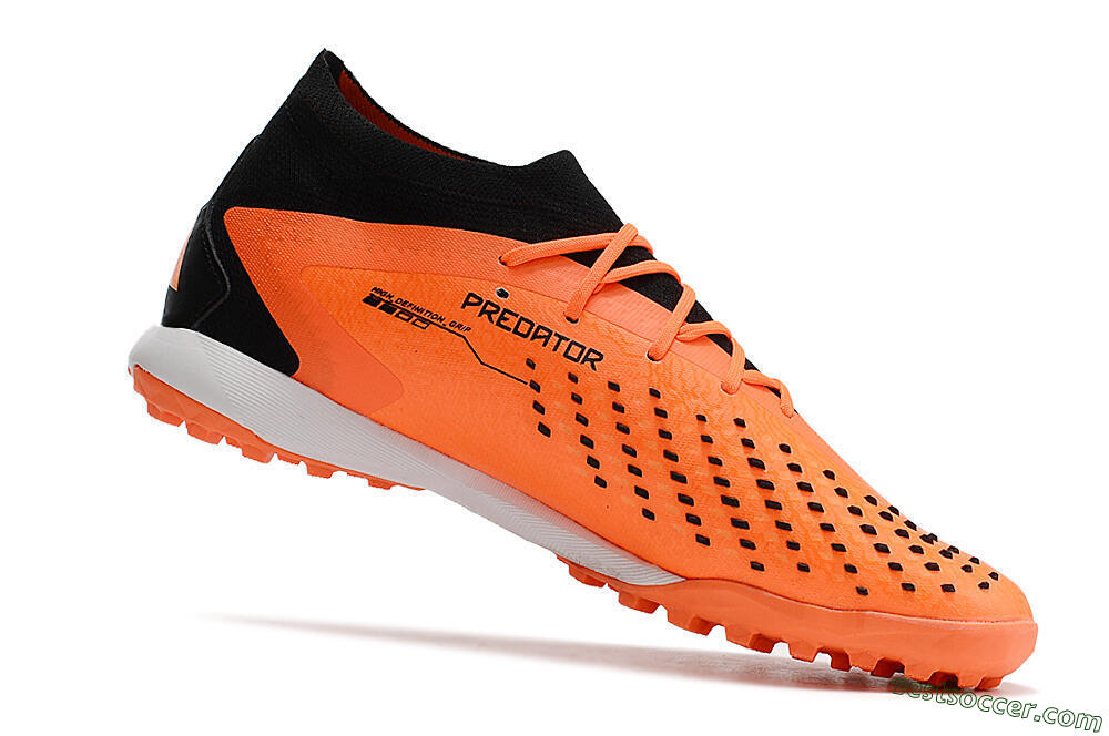 Adidas Predator Accuracy.1 TF High-Tops Soccer Cleats - Orange/Black 4