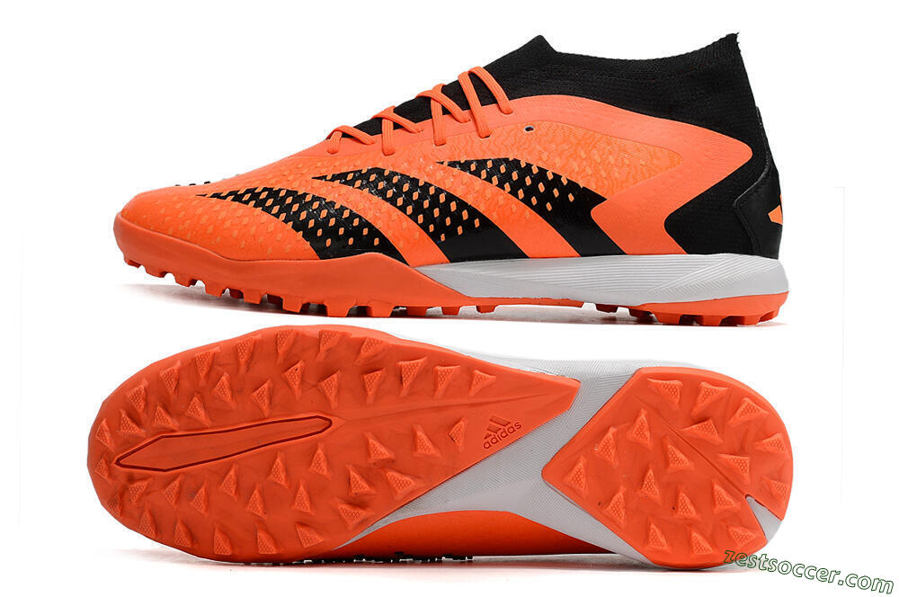 Adidas Predator Accuracy.1 TF High-Tops Soccer Cleats - Orange/Black 1