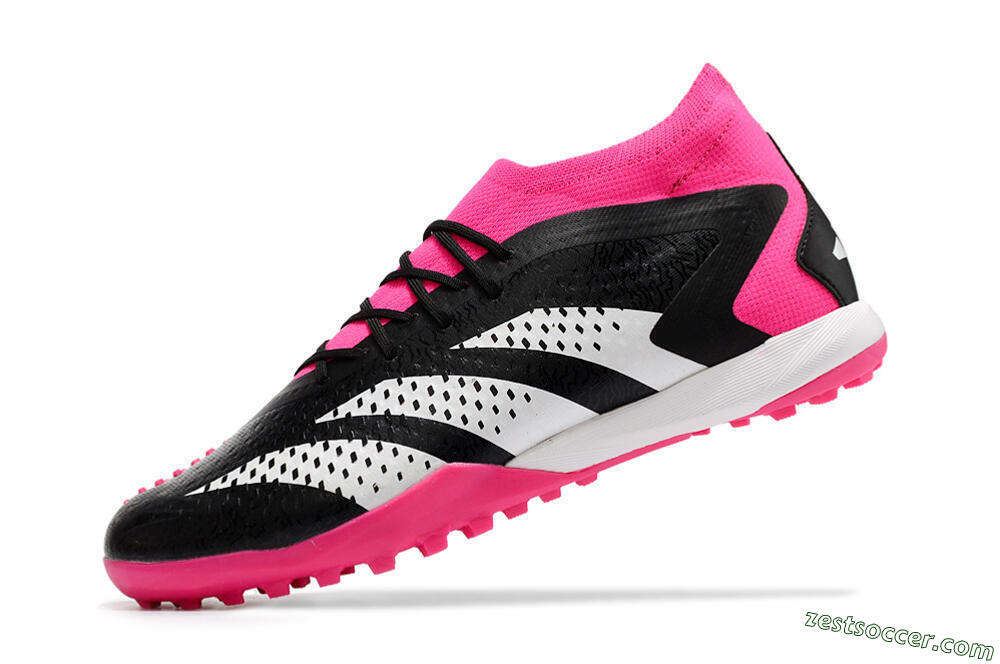 Adidas Predator Accuracy.1 TF High-Tops Soccer Cleats - Black/White/Pink 5