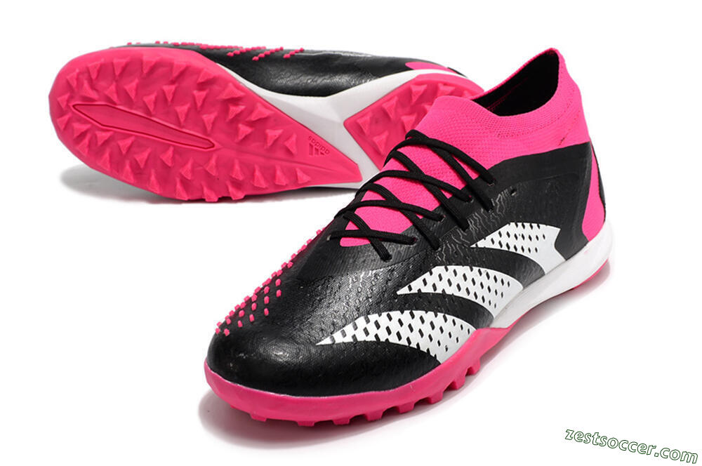 Adidas Predator Accuracy.1 TF High-Tops Soccer Cleats - Black/White/Pink 3