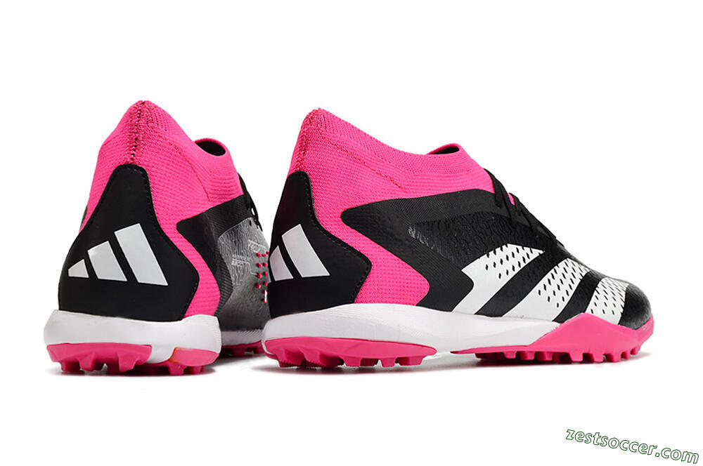 Adidas Predator Accuracy.1 TF High-Tops Soccer Cleats - Black/White/Pink 6