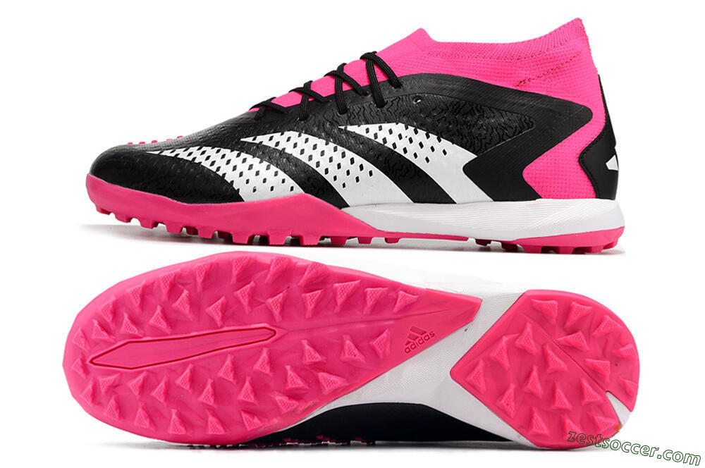 Adidas Predator Accuracy.1 TF High-Tops Soccer Cleats - Black/White/Pink 1
