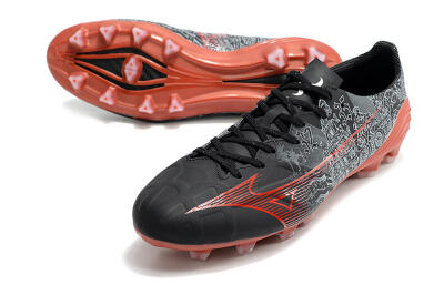 Mizuno Morelia Alpha an FG Low-Tops Soccer Cleats - Black/Red