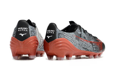 Mizuno Morelia Alpha an FG Low-Tops Soccer Cleats - Black/Red